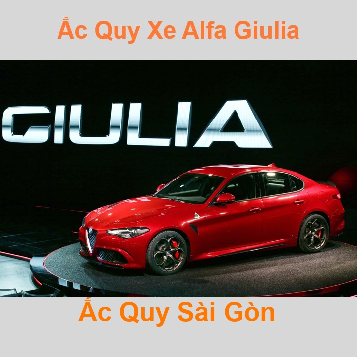 Bình ắc quy xe ô tô Alfa Romeo Giulia (952) (từ 2016)