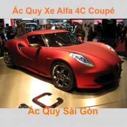 Bình ắc quy xe ô tô Alfa Romeo 4C Coupé / 4C Spider (2013 - 2020)