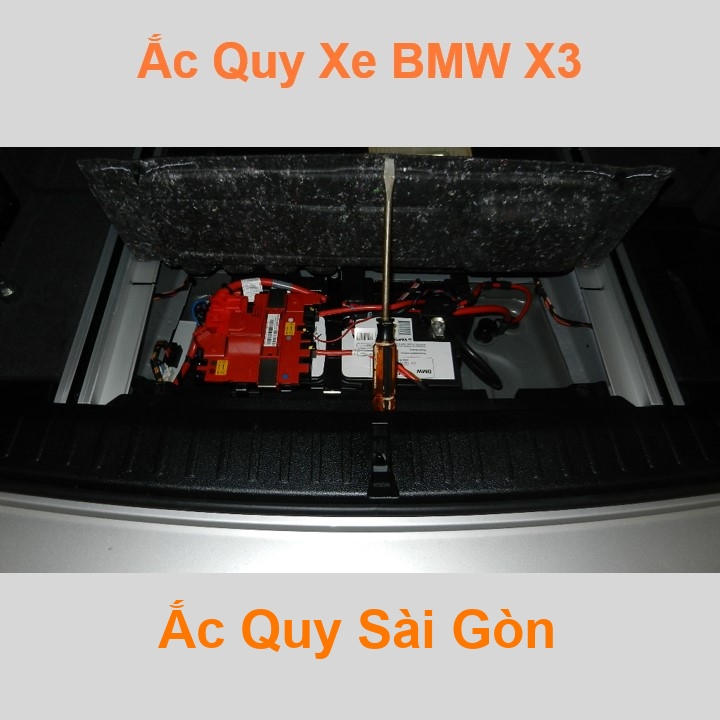 Bình ắc quy cho xe BMW X3 có công suất tầm 95Ah, 100Ah, cọc chìm, với các mã bình ắc quy phổ biến như Din100, AGM95 .