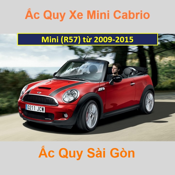 Bình ắc quy xe ô tô Mini Cabrio R57 (2009 - 2015)