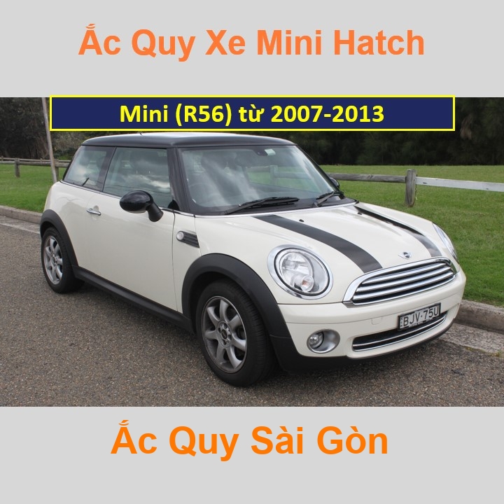 Bình ắc quy xe ô tô Mini Hatch R56 (2007 - 2013)