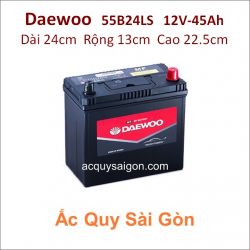 Ắc quy Daewoo 12V 45Ah 55B24LS (NX100-S6LS)