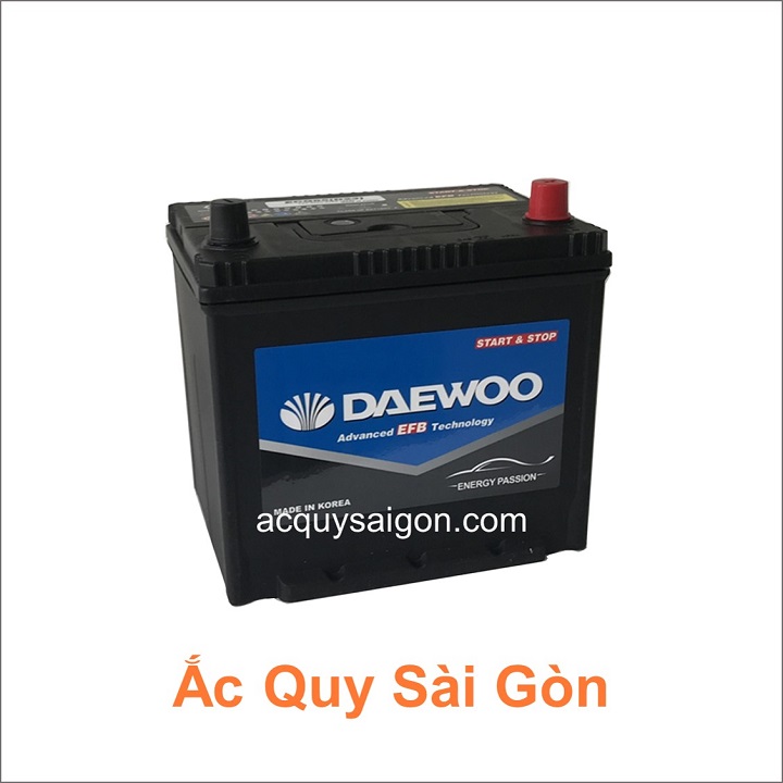 Ắc quy Daewoo 12V 65Ah Q85 là sản phẩm chất lượng cao, nhập khẩu 100% từ Hàn Quốc