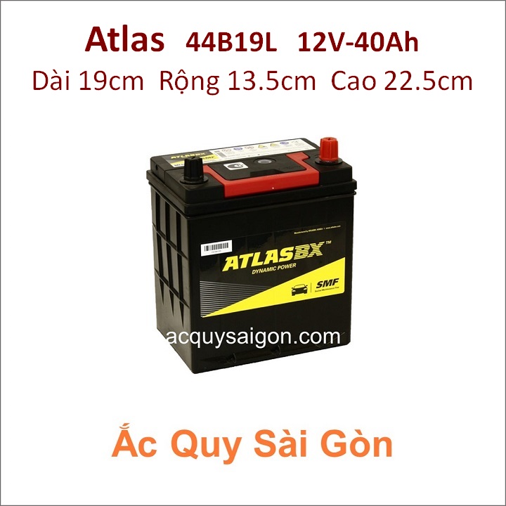 Ắc quy Atlas 12V 40Ah 44B19L