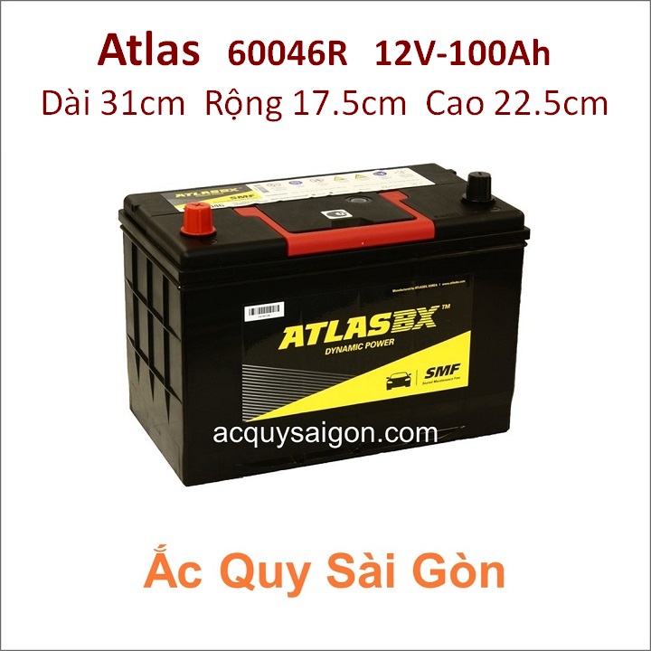 Ắc quy Atlas 12V/100Ah 135D31R (60046)