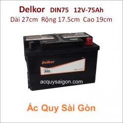 Ắc quy Delkor 12V 75Ah Din75 (57539)