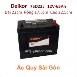 Ắc quy Delkor 12V 65Ah 75D23L (NS70ZL)