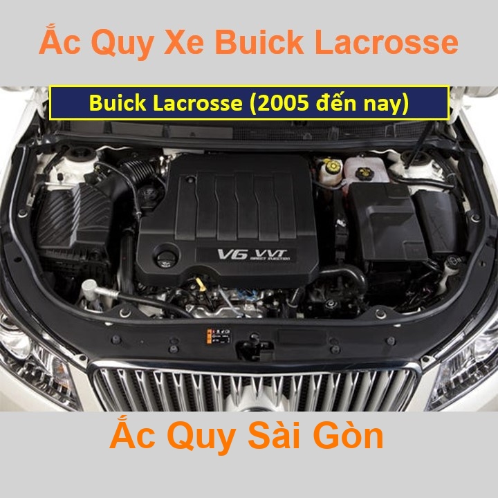 ắc quy cho xe Buick LaCrosse (2005 đến nay) có công suất tầm 71Ah, 74Ah, 75Ah (cọc chìm – nghịch) với các mã bình ắc quy phổ biến như Din71, Din74,