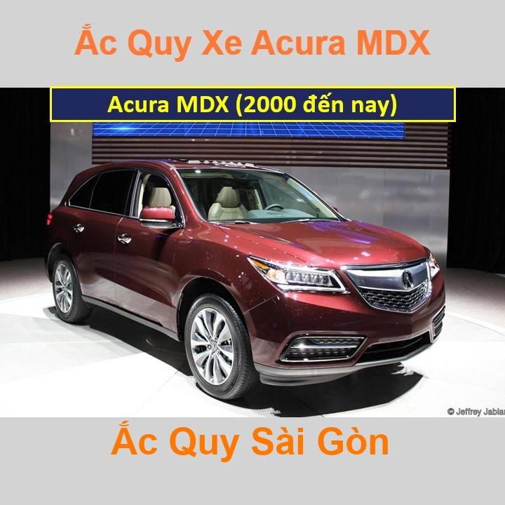 Bình ắc quy xe ô tô Acura Cross MDX (từ 2000)