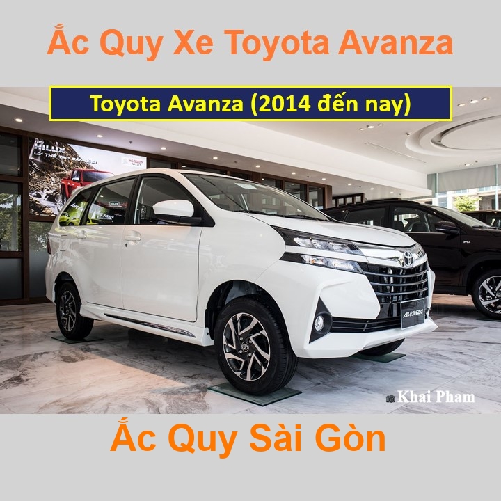 Bình ắc quy xe ô tô Toyota Avanza (2014 đến nay)