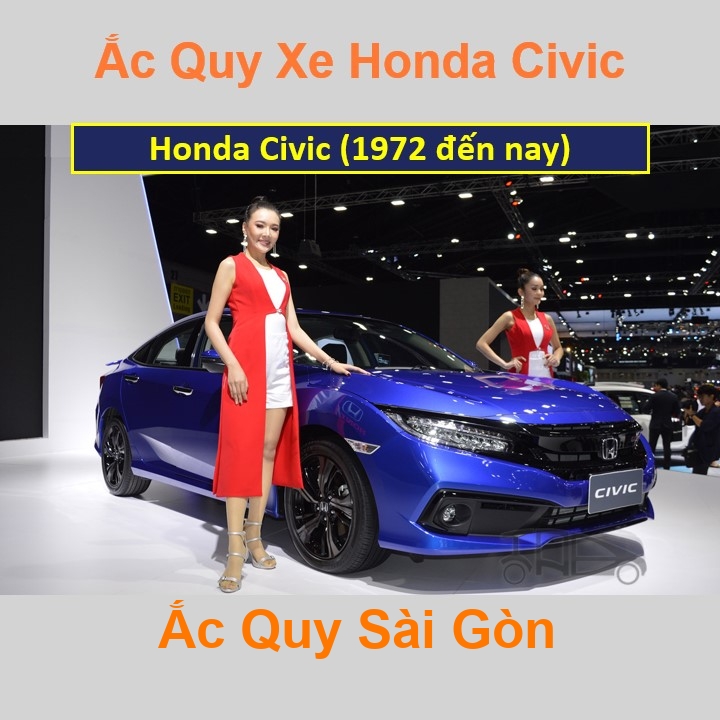 Bình ắc quy xe ô tô Honda Civic (đến 2021)