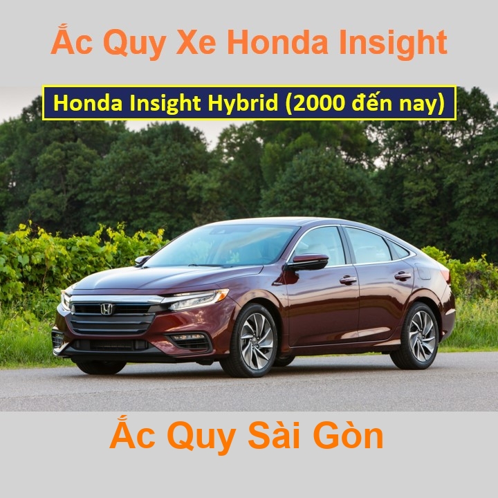 Bình ắc quy xe ô tô Honda Insight (từ 2000)