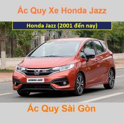 Bình ắc quy xe ô tô Honda Jazz (từ 2001)