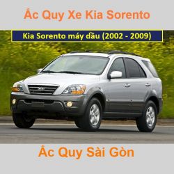 Bình ắc quy xe ô tô Kia Sorento máy dầu (2002 - 2009)