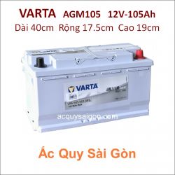 Ắc quy Varta 12V-105Ah AGM105 (605901095)