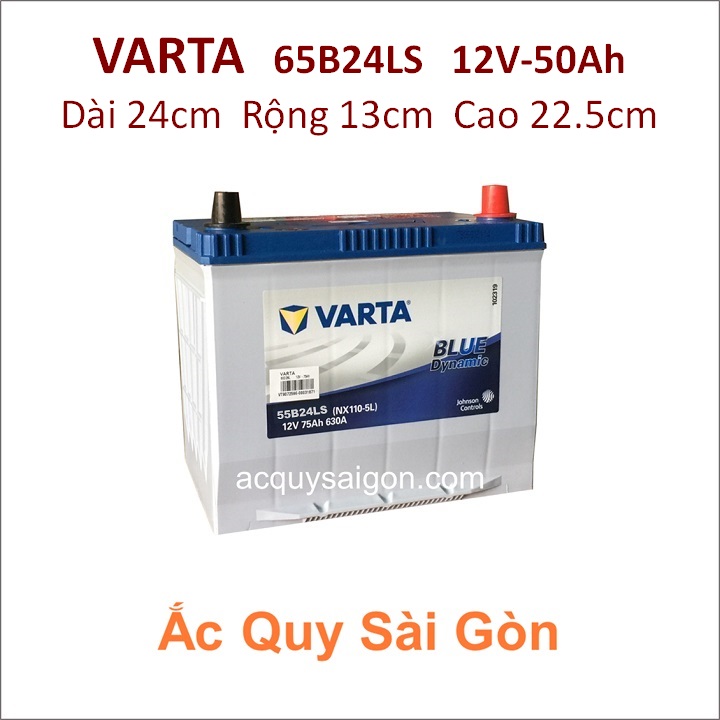 Ắc quy Varta 12V 50Ah 65B24LS (NX100-S6LS)