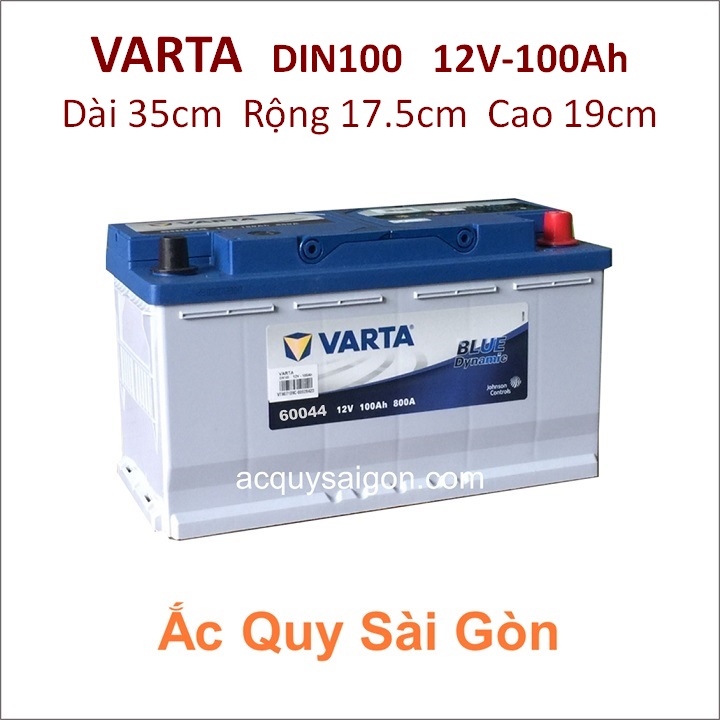 Ắc quy Varta 12V-100Ah Din100 (60044)