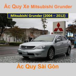 Bình ắc quy xe ô tô Mitsubishi Grunder (2004 - 2012)