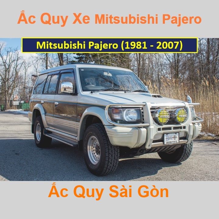 Bình ắc quy xe ô tô Mitsubishi Pajero Trong nước (1981 - 2007)