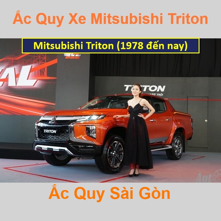 Bình ắc quy xe ô tô Mitsubishi Triton (1978 đến nay)