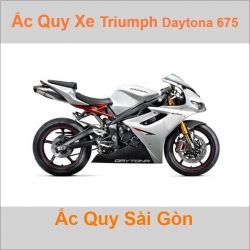 Ắc quy xe mô tô Triumph Daytona 675 / 650 / 600