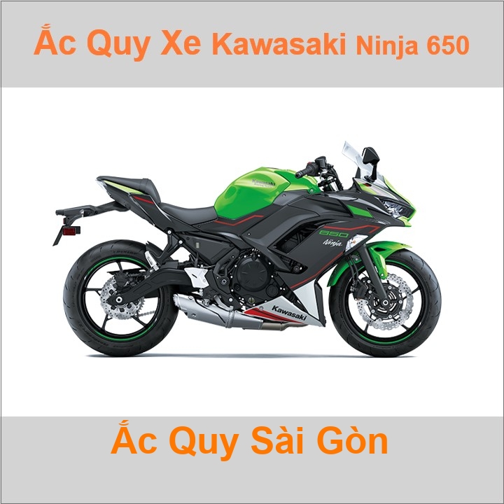 Ắc quy xe mô tô Kawasaki Ninja 650R / ER-6n / Ninja 650 ('06 - '17)