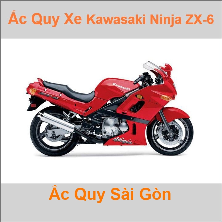 Ắc quy xe mô tô Kawasaki Ninja ZX-6 / ZZR600 ('90 - '94)