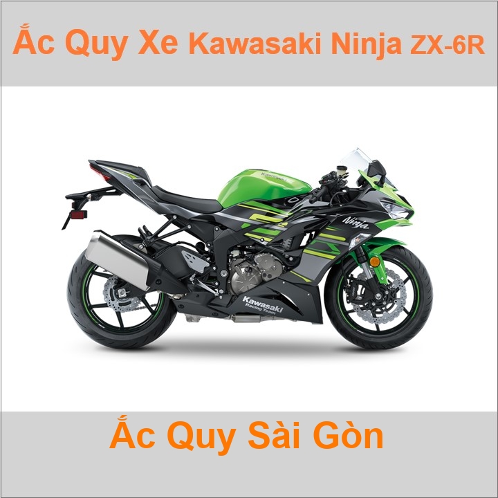 Ắc quy xe mô tô Kawasaki Ninja ZX-6R / Ninja 600 ('95 - nay)