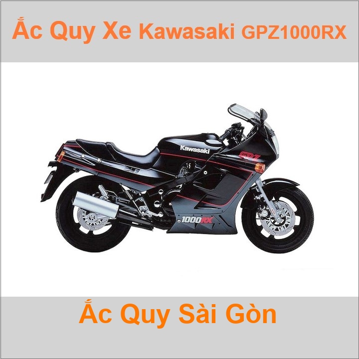 Ắc quy xe mô tô Kawasaki GPZ-1000RX / Ninja 1000R ('86 - '88)