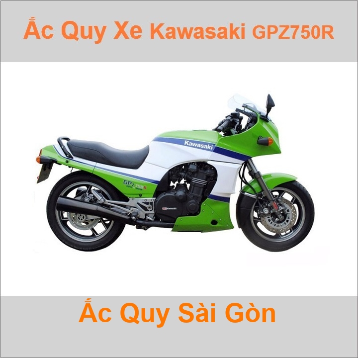 Ắc quy xe mô tô Kawasaki Ninja 750R / ZX750F / GPZ750R ('86 - '89)