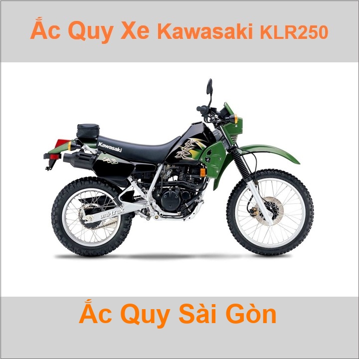 Ắc quy xe mô tô Kawasaki KL250D / KLR250 ('84 - '05)