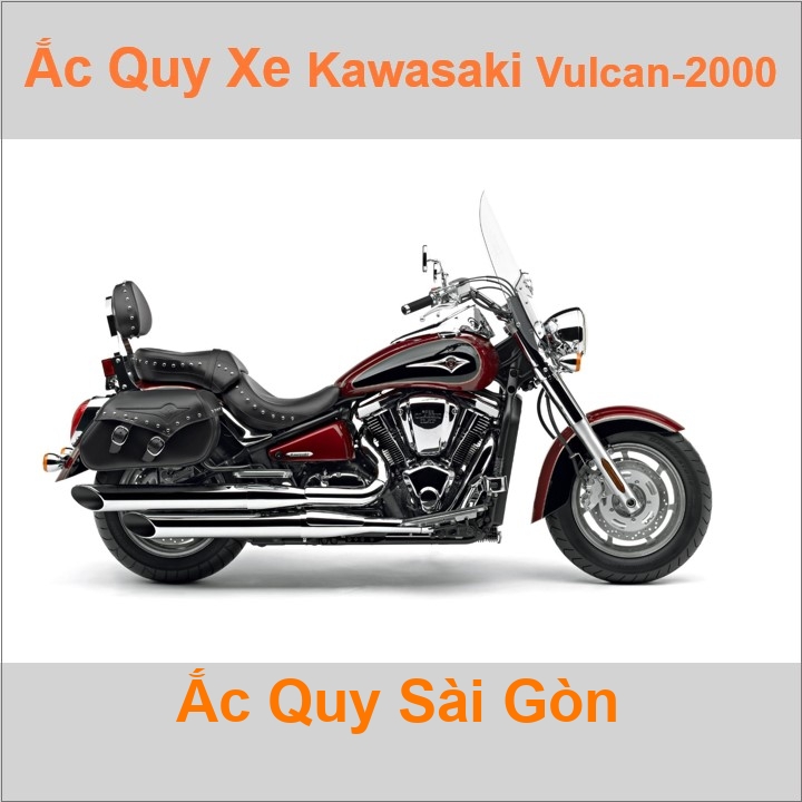 Ắc quy xe mô tô Kawasaki Vulcan-2000 ('04 - '10)