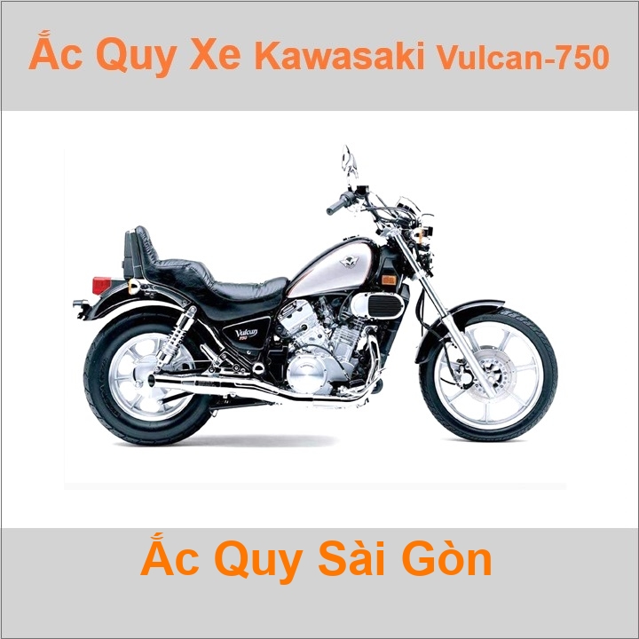 Ắc quy xe mô tô Kawasaki Vulcan 750 ('85 - '06)