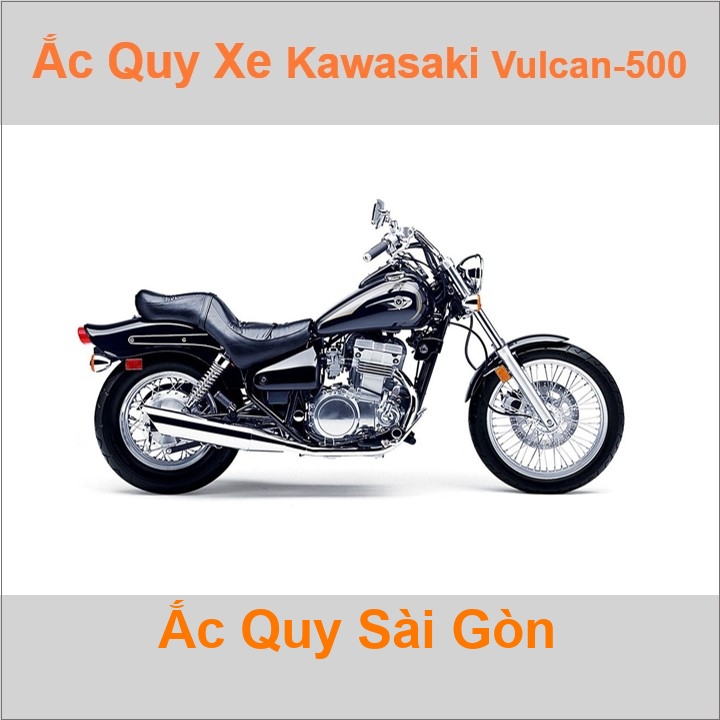Ắc quy xe mô tô Kawasaki Vulcan 500 ('90 - '09)