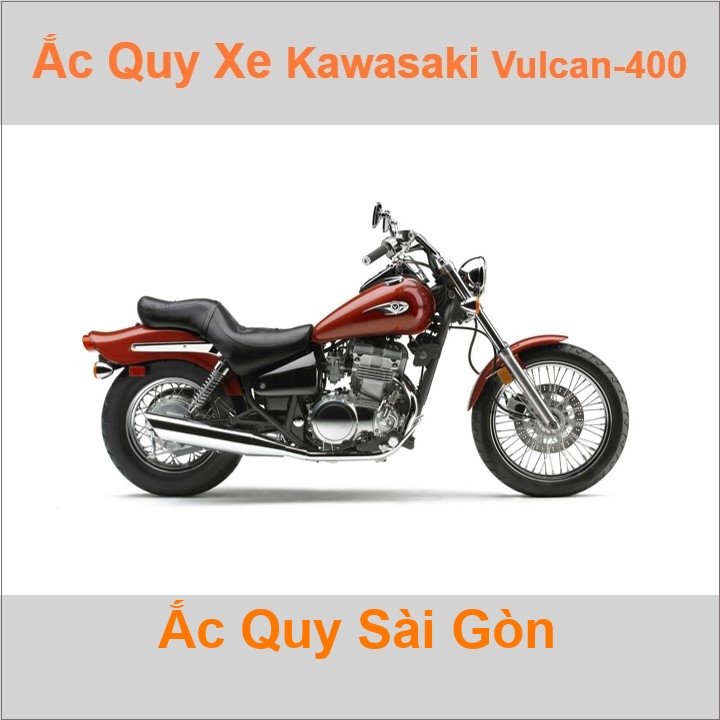 Ắc quy xe mô tô Kawasaki Vulcan 400 ('86 - '04)