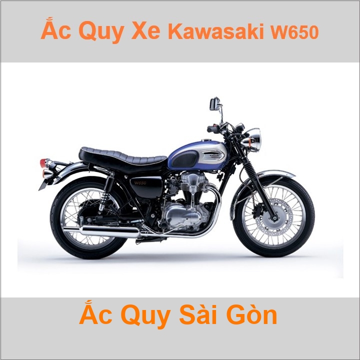 Ắc quy xe mô tô Kawasaki W 650 ('99 - '08)