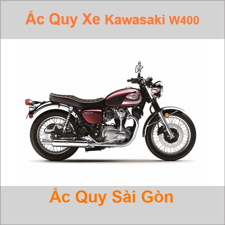 Ắc quy xe mô tô Kawasaki W 400 ('06 - '08)