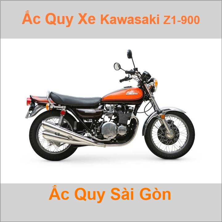 Ắc quy xe mô tô Kawasaki Z 900 / Z1-900 ('72 - '76)