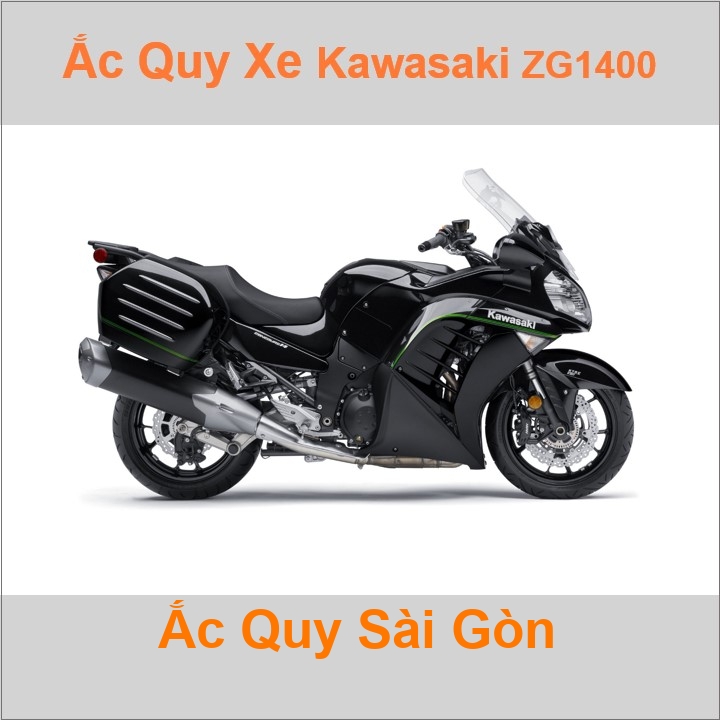 Ắc quy xe mô tô Kawasaki ZG1400 / Concours-14 ('07 - 2018)