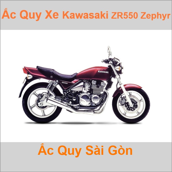 Ắc quy xe mô tô Kawasaki ZR 550 / Zephyr-550 ('90 - '99)