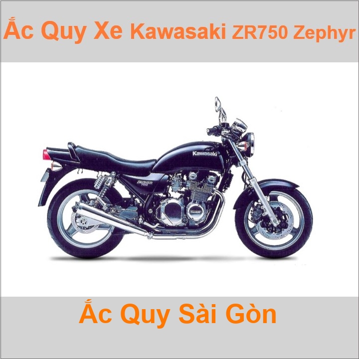 Ắc quy xe mô tô Kawasaki ZR 750 / Zephyr-750 ('91 - '07)