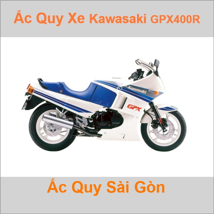 Ắc quy xe mô tô Kawasaki GPZ 400R / GPX400R / ZX400 ('85 - '89)