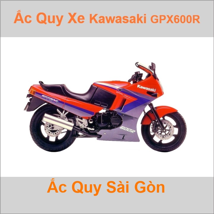 Ắc quy xe mô tô Kawasaki GPZ 600R / GPX600R / Ninja 600R ('85 - '97)