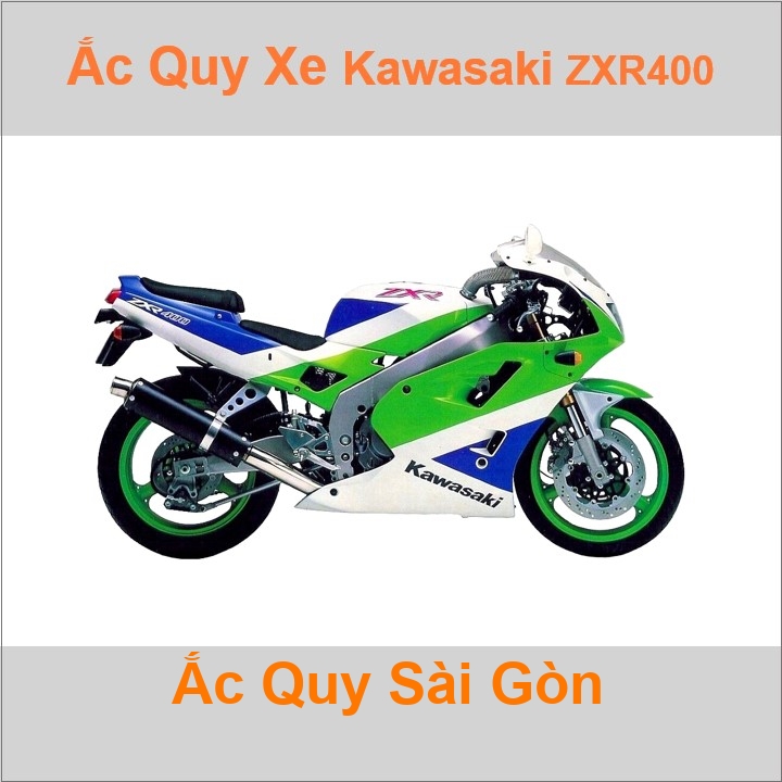 Ắc quy xe mô tô Kawasaki Ninja 400R / ZXR400 / ZZR400 ('90 - '06)