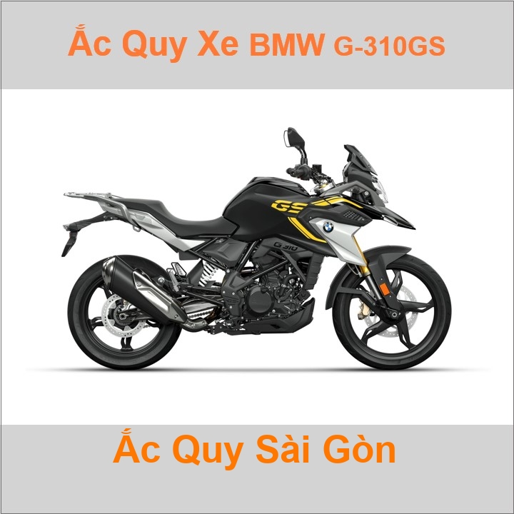 Bình acquy moto cho xe pkl BMW G-310GS 313cc có công suất tầm 8Ah, 9Ah (10h) với các mã bình ắc quy phổ biến như YTX9-BS