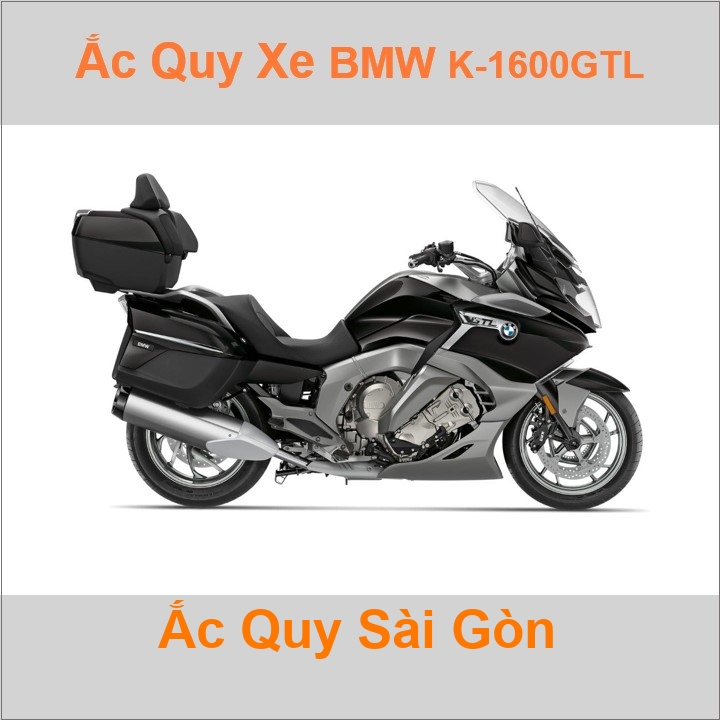 Bình acquy moto cho xe pkl BMW K-1600gtl 1649cc có công suất tầm 17.7Ah (10h) Có thể thay bằng mã YTX20L-BS 12V-18Ah