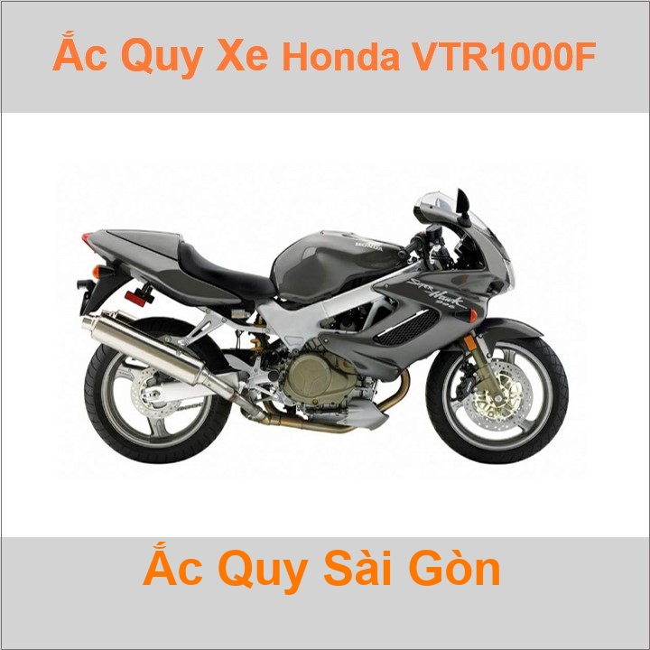 Ắc quy xe mô tô Honda VTR-1000 F Superhawk / Firestorm (1987 - 2005)