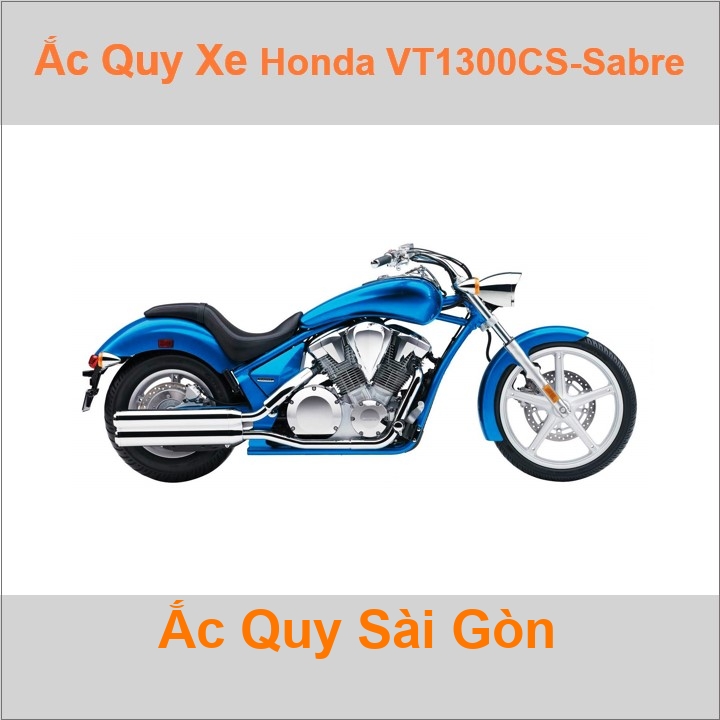 Ắc quy xe mô tô Honda VT-1300CS Sabre (2009 - 2014)