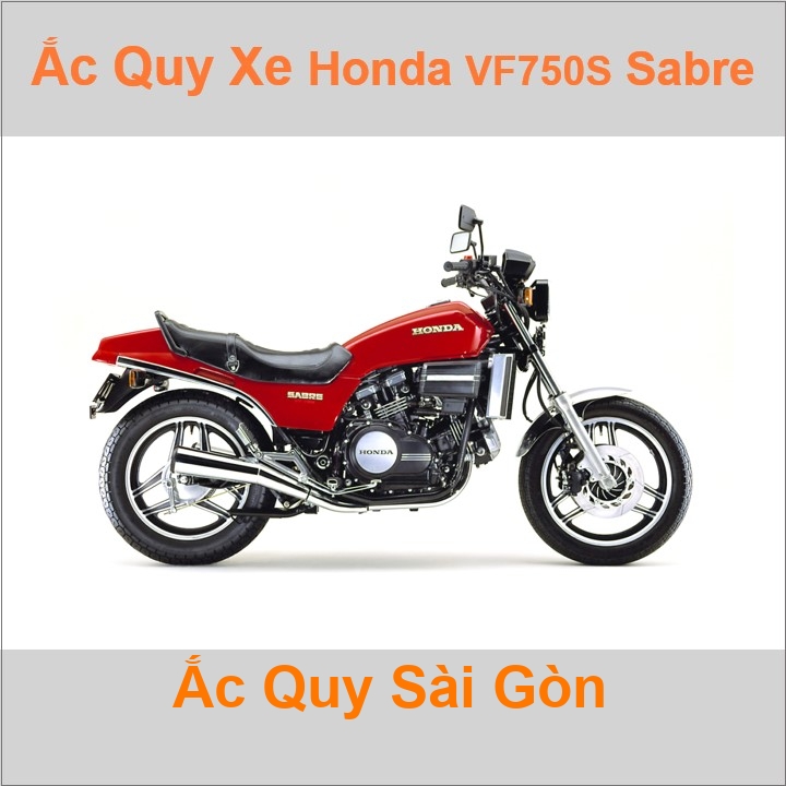 Ắc quy xe mô tô Honda VF 750S / VF700S Sabre V45 (1982 - 1985)