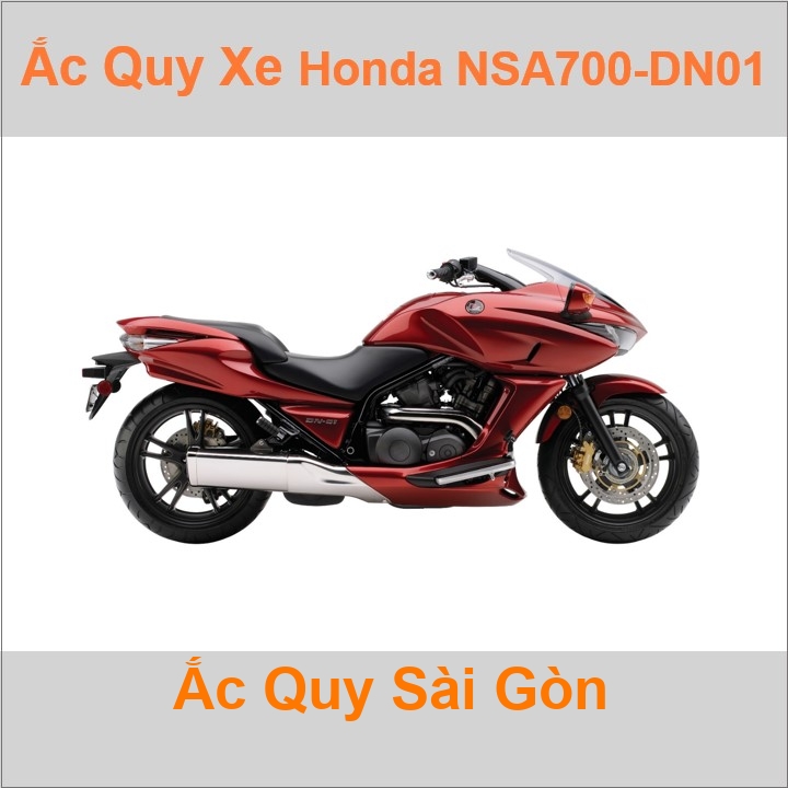 Ắc quy xe mô tô Honda DN 01 / NSA700A (2008 - 2010)